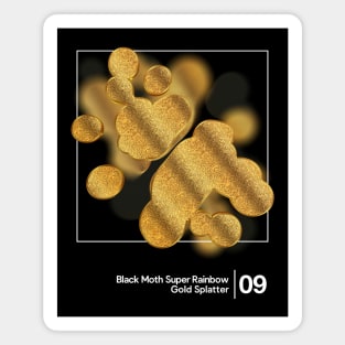 BMSR - Gold Splatter / Minimalist Style Graphic Design Magnet